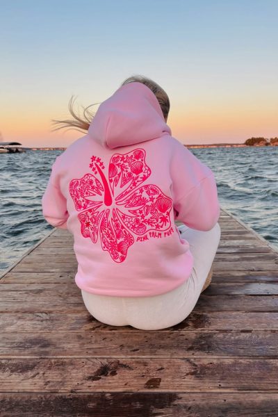 “Hawaii Hibiscus” Blush – Pink Palm Puff